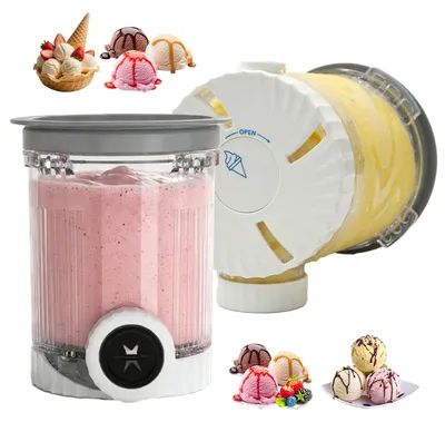 Eisbehälter 480 ml, 2er-Set, BPA-frei, spülmaschinengeeignet