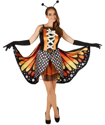 Produktbild von dressforfun® Frauenkostüm Schmetterling großer Feuerfalter