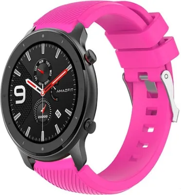 Produktbild von Strap-it Xiaomi Amazfit GTR Armband Silikon (Leuchtend Pink)