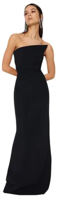 Produktbild von Trendyol Damen TPRSS23AE00228 Abendkleid & Abschlusskleid, Schwarz/Schiere Freud