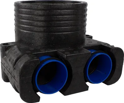 Produktbild von EPP Luftverteilerkasten Luftverteiler Anschlusskasten Steigrohr Ø 125 mm Anschluss Ø 75 mm