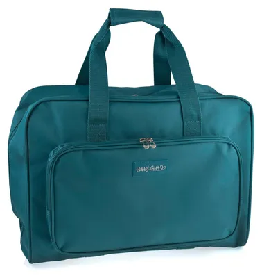 Produktbild von Nähmaschinentasche Nähmaschinenkoffer Transporttasche - 20 x 43 x 37 cm - Wasserabweisend - Gefüttert - Blaugrün