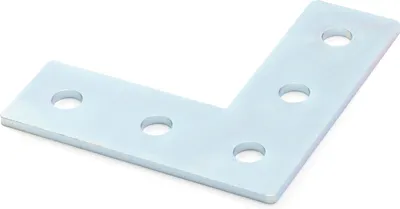 Produktbild von Verbinderplatte B-Typ Nut 6, L - 20x60x60mm, Stahl 2mm galvanisch verzinkt
