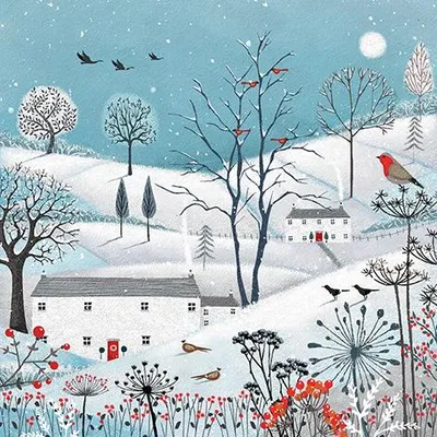 Produktbild von 20 Servietten Winter is here - Ausblick auf die Winterstadt 33x33cm