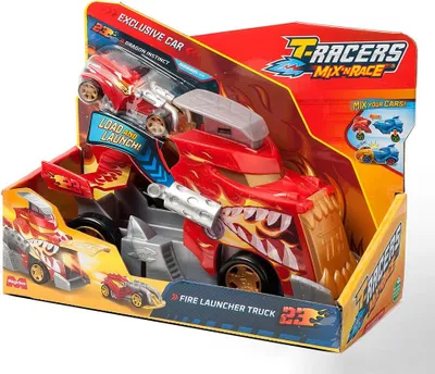 Image de Magic Box Toys T-racers Mix 'n Race Véhicule lanceur de feu Rouge Rouge One Size