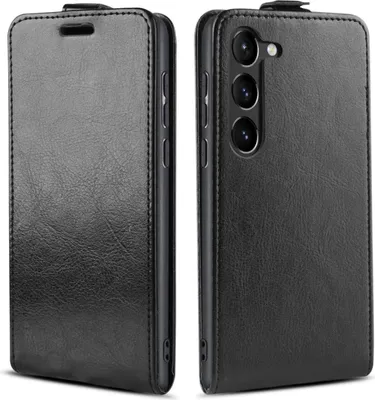 Produktbild von Handy Hülle für Samsung Galaxy S24 Magnet Cover Case Klapphülle Schutzhülle Farbe: Schwarz