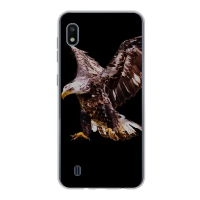 Produktbild von MuchoWow® Handyhülle Schutzhülle Hülle für Samsung Galaxy A10 Adler - Vogel - Federn Silikon Softcase Handy Hülle - Schutzhülle