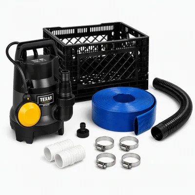 Produktbild von TEXAS Hochwasser-Set & Flutset WP550E mit Tauchpumpe 10500 l/h, 25 mm, 10 m Schlauch