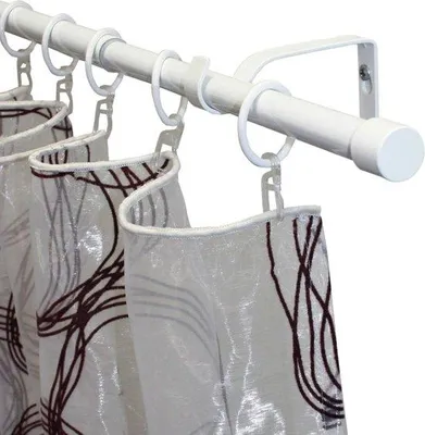 Produktbild von Famanu Gardinenstange ausziehbar 120-190 cm - Weiß
