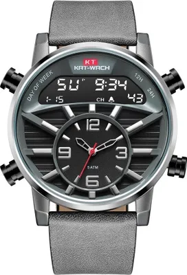 Zdjęcie produktu dla Zegarek KA-14337 - Szary | Modny i Elegancki KP14337