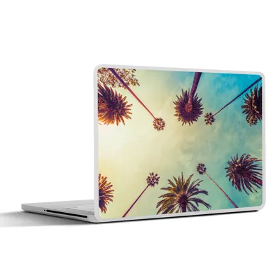 Produktbild von MuchoWow® Laptop Aufkleber Sticker Cover Palme - Himmel - Bäume - Sommer - Tropisch 30x22 cm - Laptop-Sticker