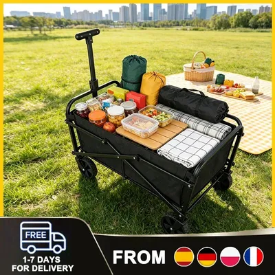 Image de Elzusha - Remorque de camping pliable avec un cadre en acier robuste