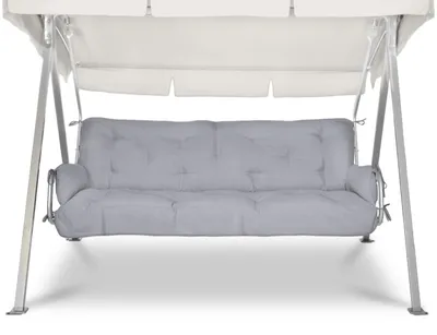 Immagine prodotto di Cuscino Beautissu per dondolo Hollywood Flair HS, 180x50x8 cm, grigio chiaro