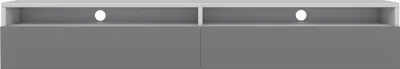 Produktbild von Selsey Rednaw - TV-Lowboard, Weiß Matt/Grau Hochglanz mit LED, 180 cm