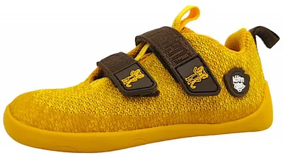 Immagine prodotto di Affenzahn, scarpe da bambino "Knit Happy Tiger", modello stringato, adatte a bambini, scarpe leggere che favoriscono il movimento naturale del piede