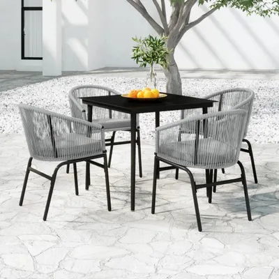Obrázek produktu pro 5dílný zahradní jídelní set šedý, 3099252 HangarStore.cz