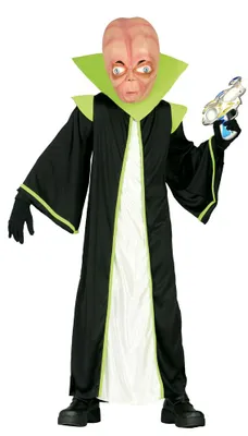 Produktbild von Alien Kostüm für Kinder Gr. 98-146, Größe:110/116