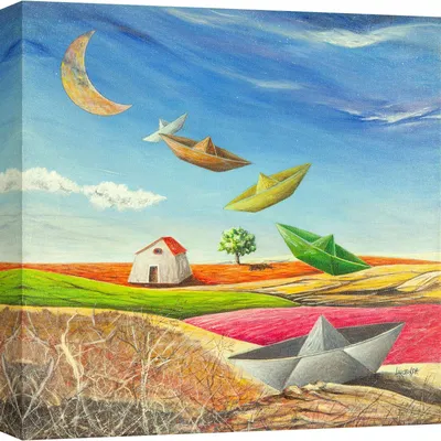 Obrázok produktu pre Krajinomaľba na plátne - Donato Larotonda - Cesta do nekonečna - 70X70 cm