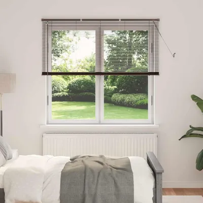 Produktbild von Venetianer Jalousie Dunkelbraun 160 x 150 cm PVC