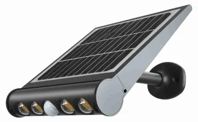 Immagine prodotto di V-TAC VT-11108 Lampada led solare da giardino 8W con pannello solare da esterno con sensore pir movimento 4000k IP65 sku 6849