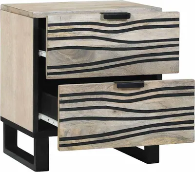 Produktbild von vidaXL Nachttisch Weiß 40 x 33 x 46 cm Holzwerkstoff
