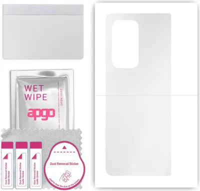 Produktbild von apgo Rückseite Schutzfolie, klar, kompatibel mit Honor Magic Vs2, Hinten Hydrogel-Displayschutzfolie mit Positionierhilfe, kratzfest, einfache Montage