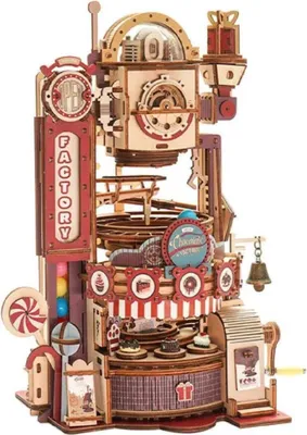 Produktbild von ROKR 3D-Holz-Puzzle Murmelbahn Chocolate Factory
