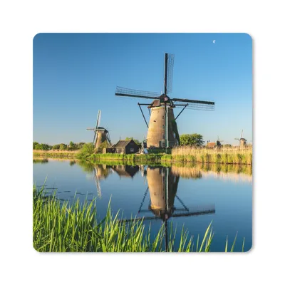 Produktbild von MuchoWow® Mauspad Mousepad Mühle - Frühling - Niederlande 20x20 cm - Mousepads - Maus Mat - Pad - Mausunterlage - Desk Mat - Bureauartikeln