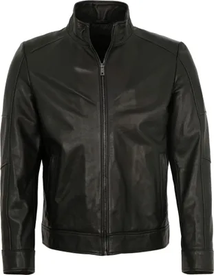 Produktbild von Milestone - Herren Lederjacke Lammnappa schwarz : 52
