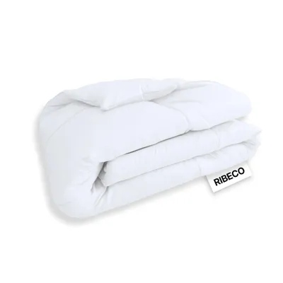 Produktbild von RIBECO GERMANY Daunenbettdecke 135x200 cm – Wärmeklasse warm – kuschelige Decke mit Temperaturregulierung und Kassettensteppung