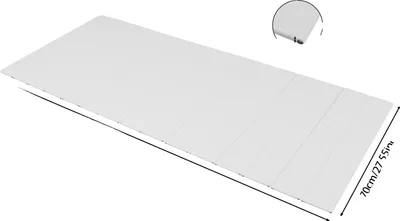 Produktbild von Badewannenabdeckung, faltbares Design, elegant und funktional, Grau, 170x75cm