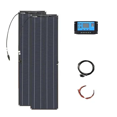 Immagine prodotto di Pannello solare flessibile, silicio monocristallino, caricabatterie da 12 V, KIT SOLARE 100W