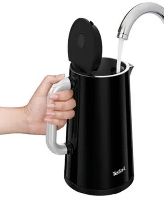 Zdjęcie produktu dla Tefal KO851, 1,7 l, 1800 W, Czarny, Plastik, Wskaźnik poziomu wody, Zabezpieczenie przed przegrzaniem