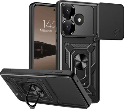Produktbild von Armor Handyhülle für Xiaomi Redmi 13 Kameraschutz Handy Panzer Case Cover Schutzhülle Outdoor Farbe: Schwarz