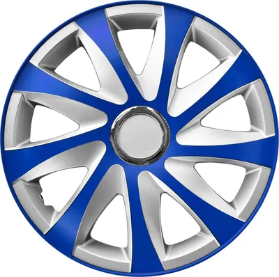 Produktbild von Podbehy kolies - kompletná sada 4 kusov - NRM Drift Extra - strieborná a modrá - 15" palcov