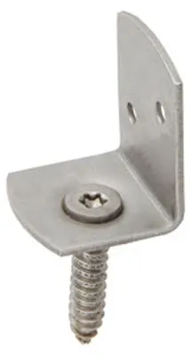 Produktbild von 30x Flechtzaunhalter Edelstahl L-Form Zaunhalter Zaunwinkel Beschlag