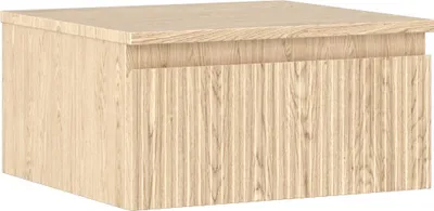 Immagine prodotto di Mexen Rivel mobiletto da bagno sotto lavabo 50 cm con piano, 1 cassetto, scanalato, rovere - 91A20-05023-1-BFC81