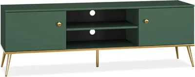 Produktbild von KONSIMO TV-Lowboard "ARICIA", Grün, Holz, ELEGANT, 160x54x40cm