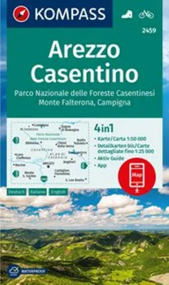 Obrázek produktu pro KOMPASS Wanderkarte 2459 Arezzo, Casentino, Národní park Casentino Forests, Monte Falterona, Campigna 1:50 000