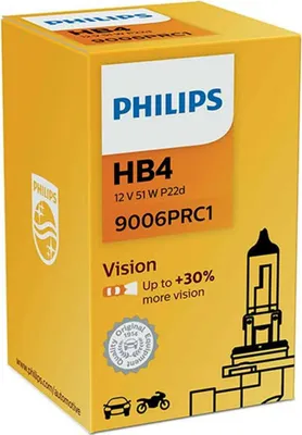 Immagine prodotto di Lampadina PHILIPS 12V 51W P22d hb4