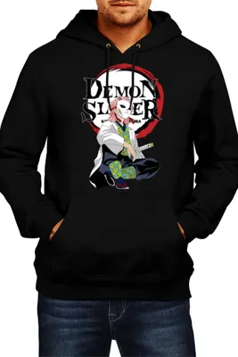 Produktbild von Herren Kapuzenpullover Japan Manga Comics Anime Demon Anime Slayer Sabito Var-022 Sabito, Man 2XL / Schwarz