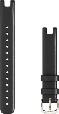 Two black watch straps are shown against a white background.