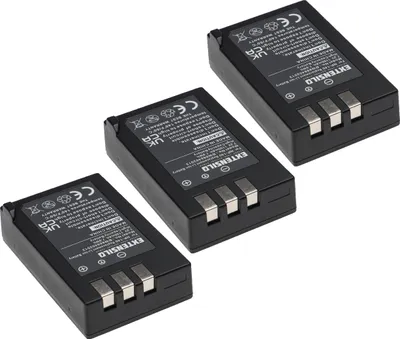 Produktbild von EXTENSILO 3x Akku kompatibel mit Fujifilm FinePix S200EXR, S200, S100FS, S100 Kamera (1100 mAh, 7,2 V, Li-Ion)