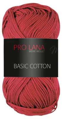 Produktbild von Pro Lana Basic Baumwolle 50g (31) rot-dunkel