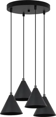 Obrázek produktu pro Závěsná lampa Soho černá 4 světla 14cm E14