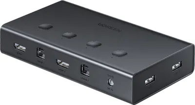 Image de Ugreen Kvm Switch (Keyboard Video Mouse) 4 X 1 Hdmi (Femelle) 4 X Usb (Femelle) 4 X Usb Type B (Femelle) Noir (Cm293)