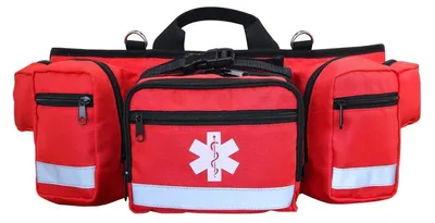 Produktbild von Erste Hilfe Tasche Rot Reflektierend Verstellbar 600D Oxford für Wandern