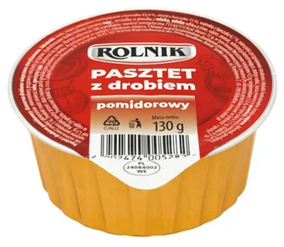 Immagine prodotto di Pasztet drobiowy z pomidorami Rolnik 130 g