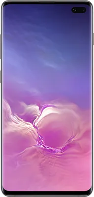 A product shot of a Samsung Galaxy S10 Plus smartphone.