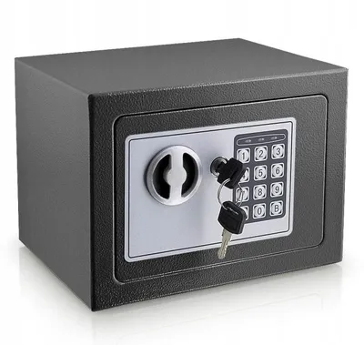 Zdjęcie produktu dla Mini Sejf Elektroniczny Na Szyfr Klucz Skrytka Na Pieniądze